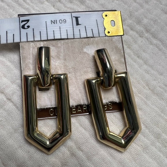 Vintage Joel Powell Designs Clip Earrings Gold - Picture 6 of 6